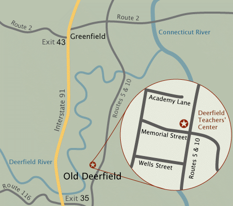 map of Deerfield area